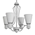 Elegant Kayva Chandelier 3D model small image 2