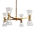 Elegant LYRA Chandelier - Exquisite Lighting Solution 3D model small image 1