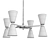 Elegant LYRA Chandelier - Exquisite Lighting Solution 3D model small image 2