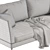 Feel-Good 3-Seater Fabric Sofa 3D model small image 5