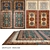 Luxury Woolen Carpets Set - DOVLET HOUSE (4 Pieces) 3D model small image 1