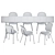 Minimalist Steel Table by Muuto 3D model small image 4