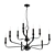 Rustic Elegance: Ruthorford Bronze Chandelier 3D model small image 1