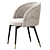 Elegant Chloe Dining Chair Set 3D model small image 3