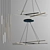 Sleek Sattler Mikado Chandelier 3D model small image 1