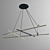 Sleek Sattler Mikado Chandelier 3D model small image 3