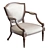 Elegant Vintage Armchair 3D model small image 3