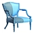 Elegant Vintage Armchair 3D model small image 5