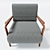 Niguel Lounge Chair: Sleek and Stylish 3D model small image 2