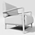 Niguel Lounge Chair: Sleek and Stylish 3D model small image 4