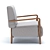 Niguel Lounge Chair: Sleek and Stylish 3D model small image 6