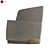 Baldwin: Elegant Oak Armchair 3D model small image 3