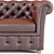 Elegant Chester Sofa - PBR Ready 3D model small image 4