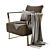 Elegant Kathryn Armchair: Perfect Blend of Style and Comfort 3D model small image 3