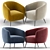 Elegant Danica Chair: Serene Comfort 3D model small image 2