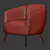 Elegant Danica Chair: Serene Comfort 3D model small image 5