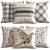 Luxury Pillow Decor for Interior 3D model small image 1