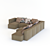 Maya Modular Sofa: Stylish and Versatile 3D model small image 4