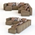 Maya Modular Sofa: Stylish and Versatile 3D model small image 7