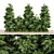 Slim Hinoki Cypress Tree - Perfect for Small Yards 3D model small image 1