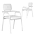 Elegant Bergman Dining Chair 3D model small image 4