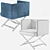 Elegant Eichholtz DAWSON Velvet Chair 3D model small image 8