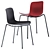 Sleek Stackable Langue Chair 3D model small image 2