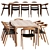 Artisan Neva Table & Chair Set 3D model small image 2