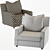 Sleek Aero Club Chair 3D model small image 3