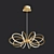 Elegant LED Chandelier - Tela 3D model small image 2