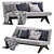 Elegant Erudit Sofa: Timeless Luxury 3D model small image 1