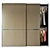 Sleek Modern Wardrobe: 258cm Height, 278cm Width 3D model small image 1