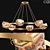 Elegant Onyx Chandelier 3D model small image 1