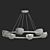 Elegant Onyx Chandelier 3D model small image 5