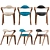 Elegant Velvety Leather Legnor Chair 3D model small image 3