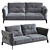 Corsica Saiwala Sofa 3D model small image 1