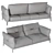 Corsica Saiwala Sofa 3D model small image 4