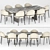 Modern Baron Sea Foam Dining Set 3D model small image 9