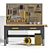 Sturdy Craftsman Workbench 3D model small image 1