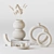 Elegant 7-Piece Decorative Set 3D model small image 1