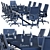 Optimized High Detail Conference Table 3D model small image 6