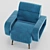 Vical Sladki Lounge Chair 3D model small image 3