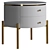 Elegant Marble Bedside Table - LaLume TT00112 3D model small image 7