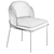 Elegant Angelo Dining Chair 3D model small image 3