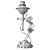 Vintage Steampunk Candle Holder 3D model small image 3
