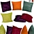 Boho Chic Decorative Pillows 3D model small image 1