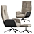 Luxury Cordia Lounge Armchair 3D model small image 3