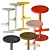 Elegant Adjustable Bar Stool 3D model small image 2