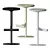 Elegant Adjustable Bar Stool 3D model small image 4