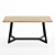 Industrial Oak Loft Table SP06 3D model small image 3